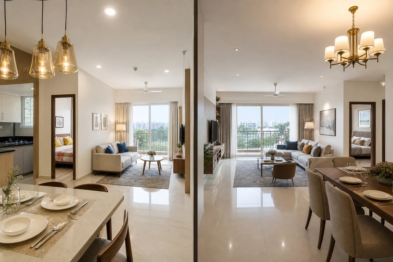 Illustration: 2 BHK vs 3 BHK in Bhiwadi: Cost, Space and Family Needs