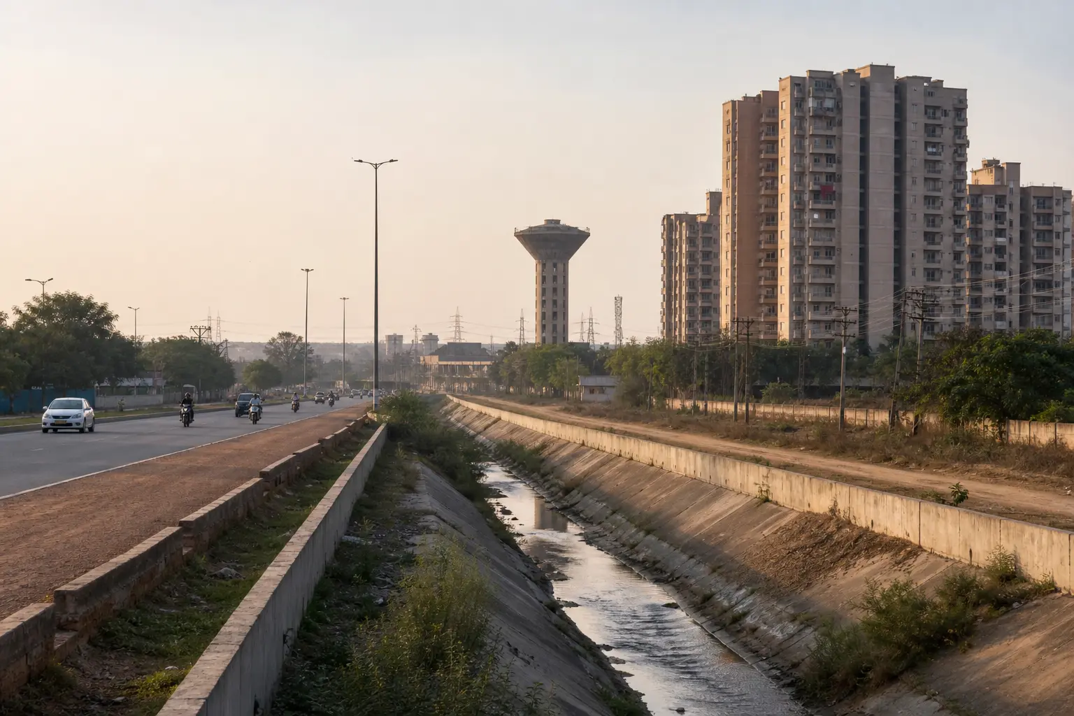 Illustration: Bhiwadi Infrastructure Reality Check: Roads, Drainage, Water and Pollution