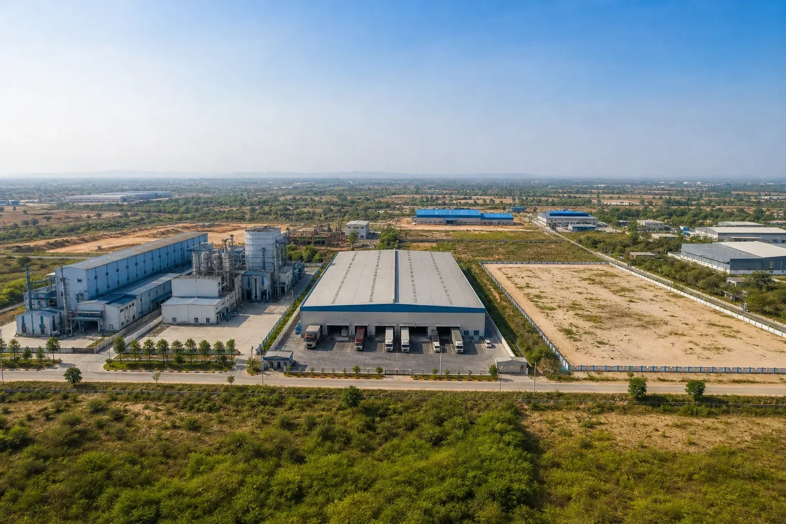 Illustration: Factory vs Warehouse vs Industrial Plot in Bhiwadi: Which to Buy?