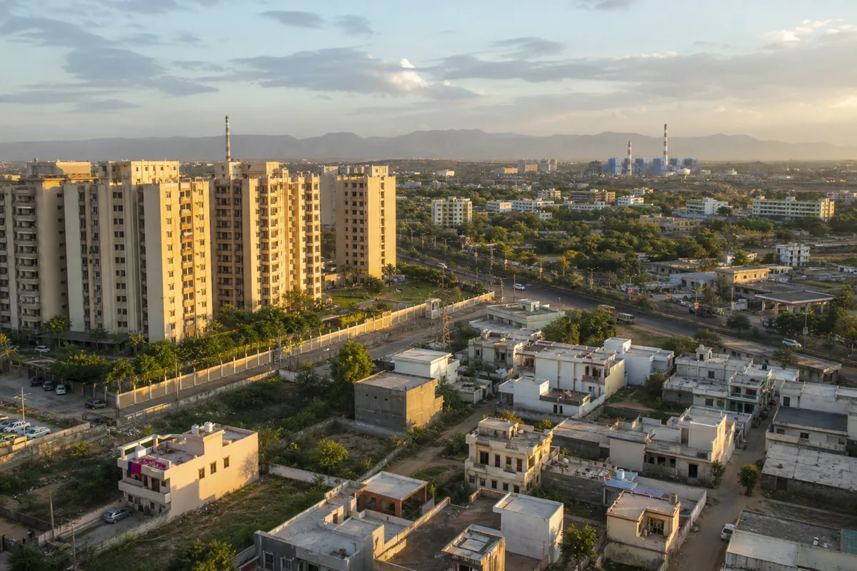 Different residential locality types connected across Bhiwadi