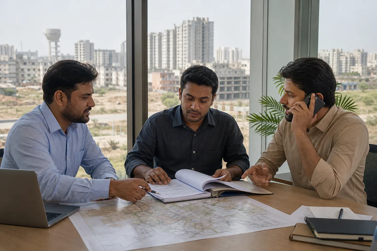 A buyer comparing the practical roles of a property dealer, registered agent and transaction broker