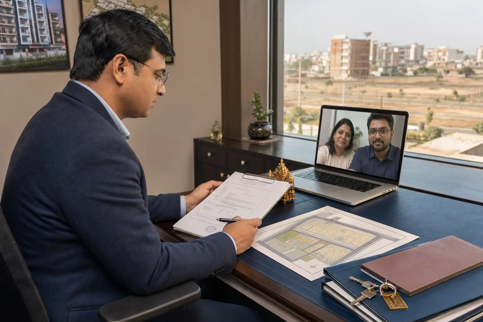 Illustration: NRI Guide to Buying Property in Bhiwadi: FEMA Rules, Power of Attorney, Tax and Funding