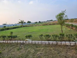 Landscaped park inside Aqasia Homes, Bhiwadi