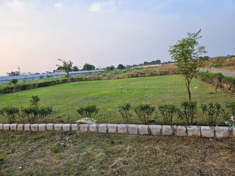 Landscaped park inside Aqasia Homes, Bhiwadi