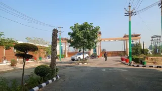Internal road leading to the entrance gate of Lifestyle City township, Alwar Bypass Road, Bhiwadi