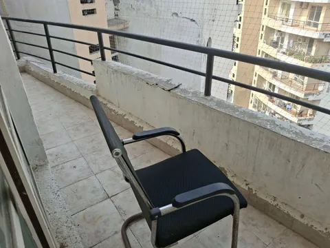Balcony with a society view, this flat at MVL Coral, Bhiwadi