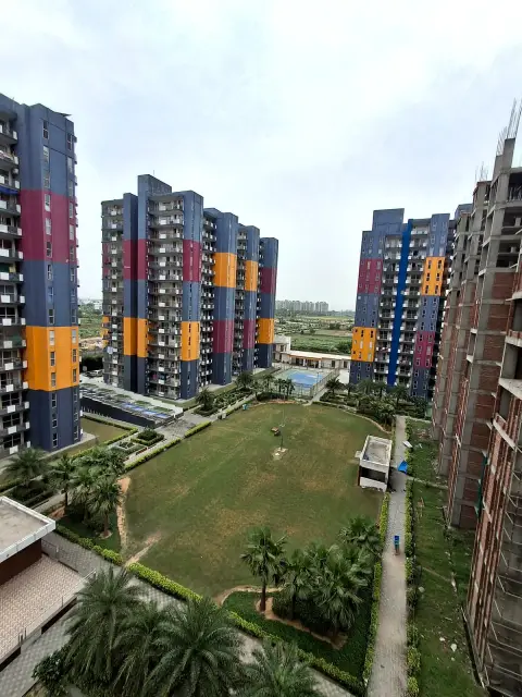Built houses in AMD City township, Dharuhera