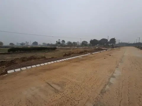 Plotted land with paver walkways, Ekta Enclave