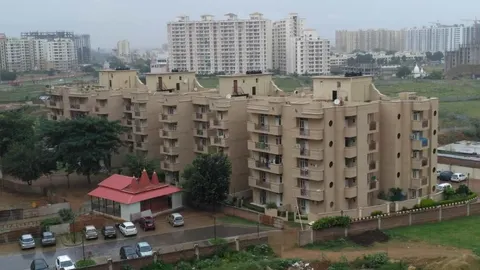 Aerial view of Essentia towers, Bhiwadi