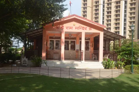 Shri Ram Mandir, the on-site temple at Essentia, Bhiwadi