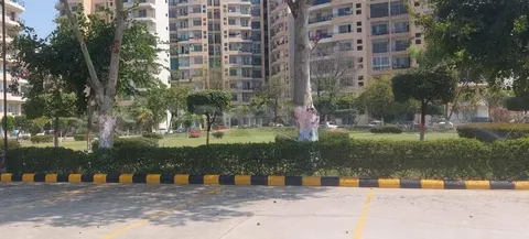 Resident parking area inside MVL Coral, Bhiwadi
