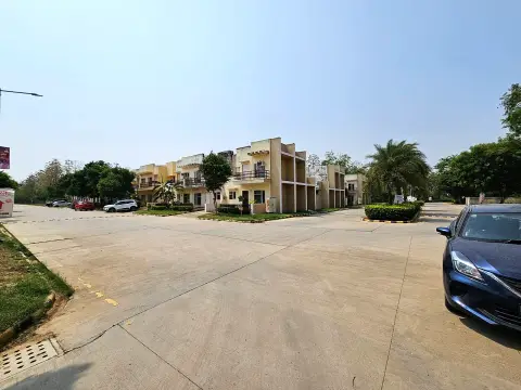 Internal street view across Terra City township near Tijara